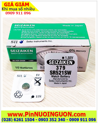 Seizaiken SR521SW, Pin đồng hồ 1.55v Seizaiken SR521SW Pin 379 (Xuất xứ Nhật)